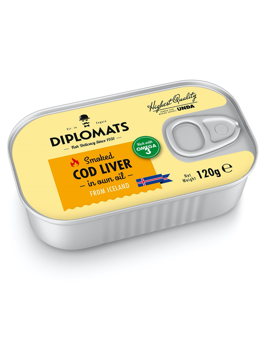 Cod Liver Diplomats 120g / 12 box