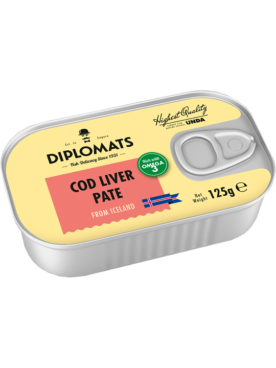 Cod Liver Pate Diplomats 125g / 12 box
