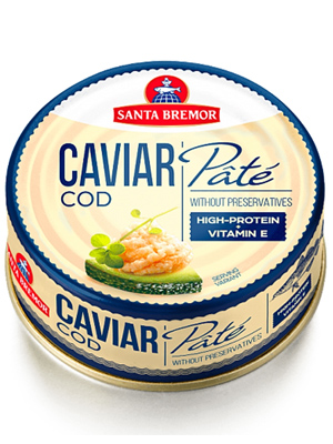 Cod caviar Pate 90g, 9/box