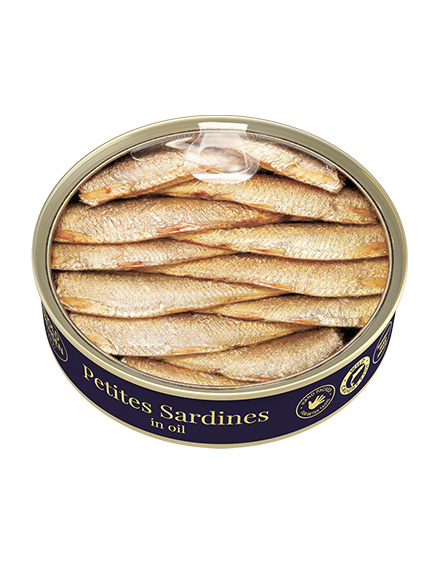 Petites Sardines in oil Arnold Sorensen, 160g, 72/box