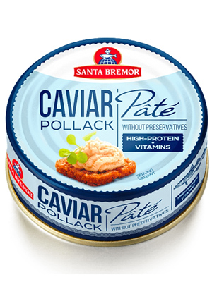 Pollock caviar Pate 90g, 9/box